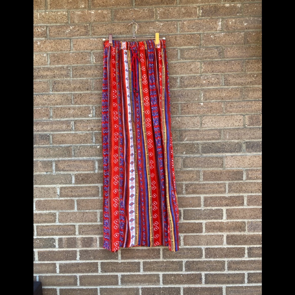 Woven Wrap flair Maxi Skirt, between me & you- S